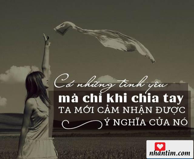 Có những tình yêu mà chỉ khi chia tay ta mới cảm nhận được ý nghĩa của nó