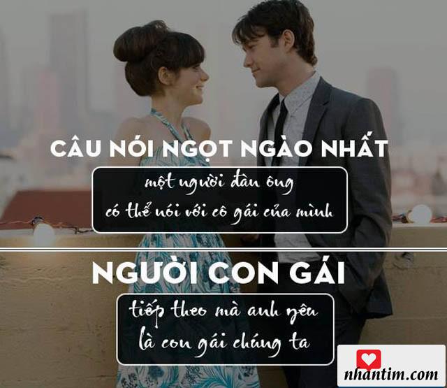 Câu nói ngọt ngào nhất một người đàn ông nói với cô gái của mình “Người con gái tiếp theo mà anh yêu là con gái chúng ta”