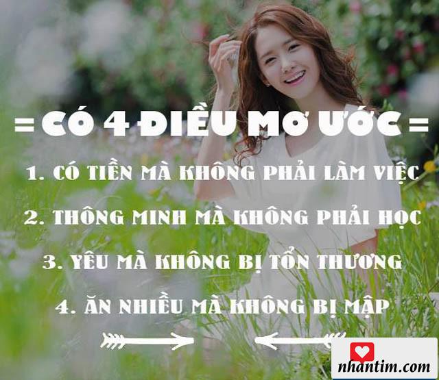 Có 4 điều mơ ước