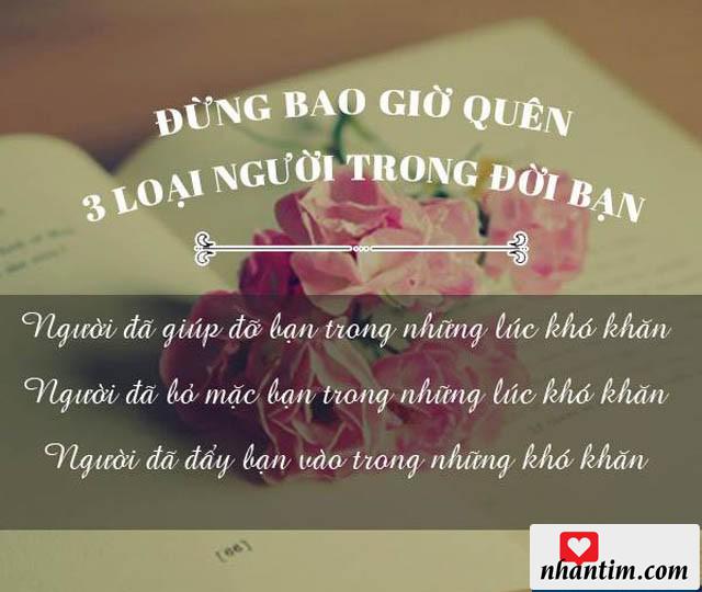 Đừng bao giờ quên 3 loại người trong đời bạn