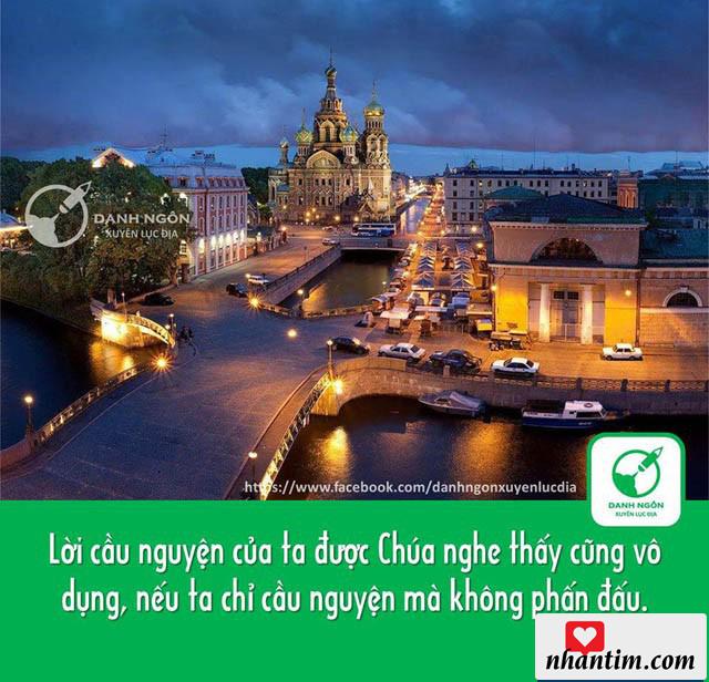 Lời cầu nguyện của ta được Chúa nghe thấy cũng dụng, nếu ta chỉ biết cầu nguyện mà không biết phấn đấu