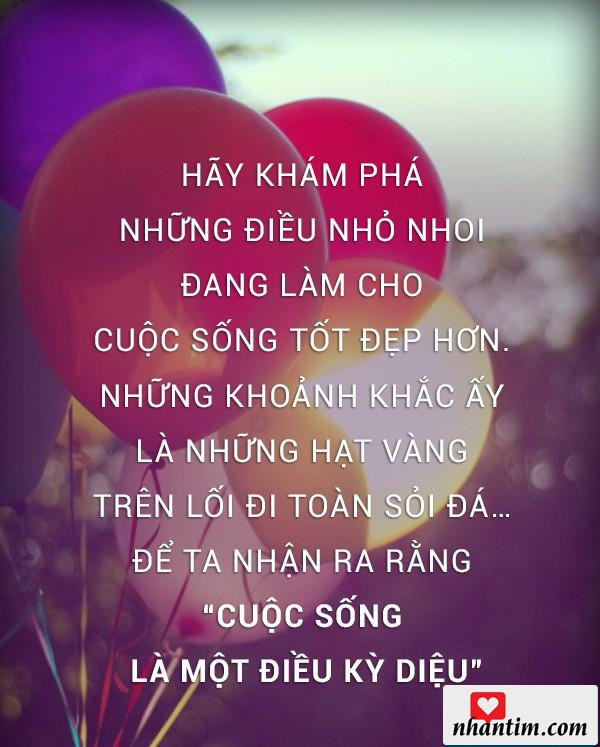 Hãy khám phá những điều nhỏ nhoi đang làm cho cuộc sống tốt đẹp hơn