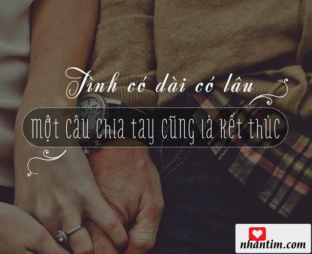 Tình có dài có lâu, một lần chia tay cũng là kết thúc