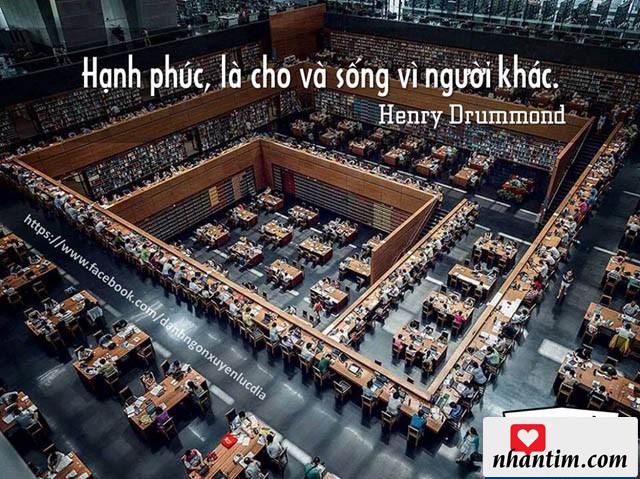 Hạnh phúc, là cho và sống vì người khác