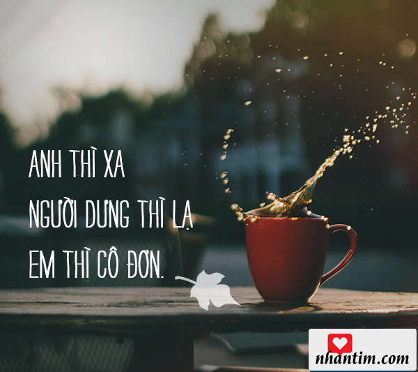 Anh thì xa, người dưng thì lạ, em thì cô đơn