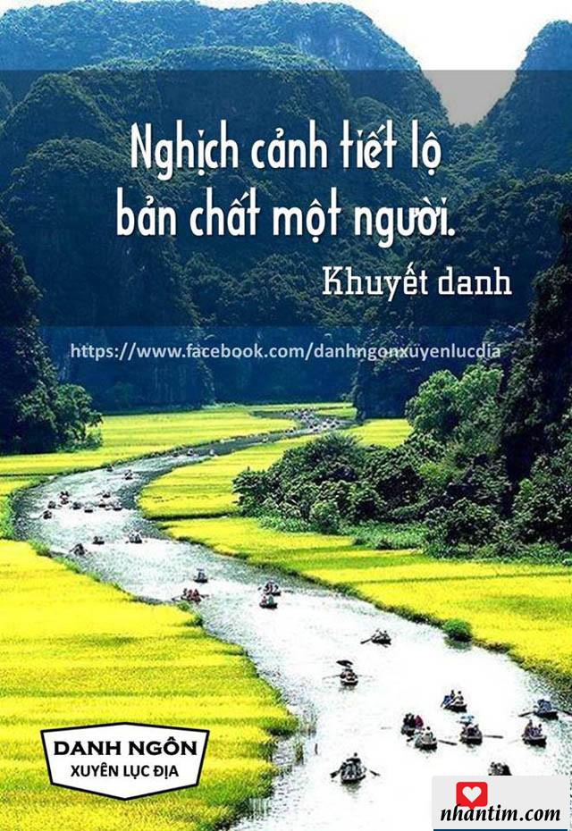 Nghịch cảnh tiết lộ bản chất một người