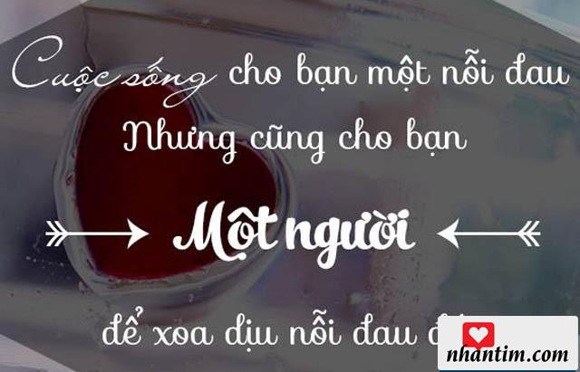 Cuộc sống cho bạn một nỗi đau nhưng cũng cho bạn một người để xoa dịu nỗi đau đó