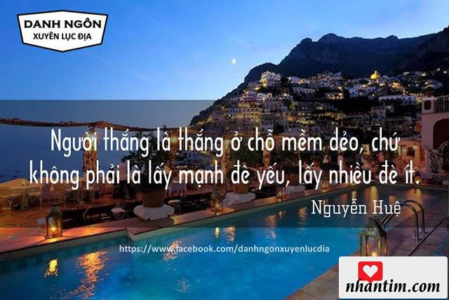 Người thắng là thắng ở chỗ mềm dẻo, chứ không phải là lấy mạnh đè yếu, lấy nhiều đè ít