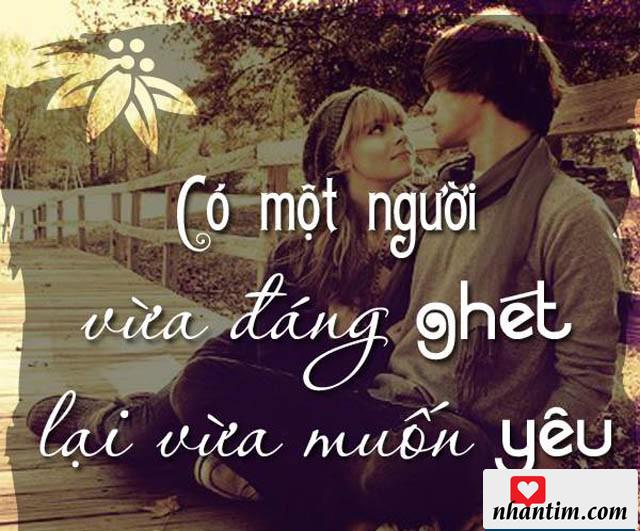 Có một người vừa đáng ghét lại vừa muốn yêu