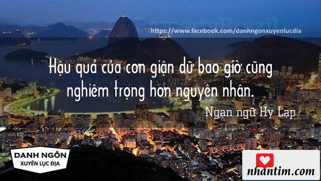 Hậu quả của cơn giận dữ bao giờ cũng nghiêm trọng hơn nguyên nhân