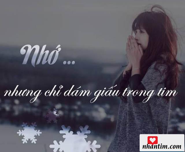 Nhớ nhưng chỉ dám giấu trong tim