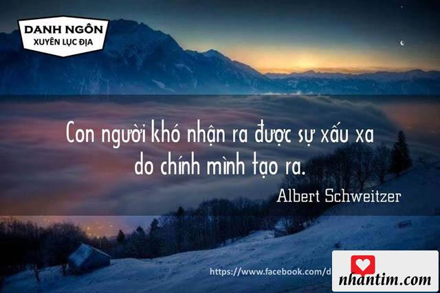 Con người khó nhận ra được sự xấu xa do chính mình tạo ra