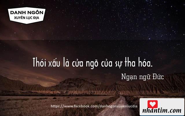 Thói xấu là cửa ngõ của sự tha hóa