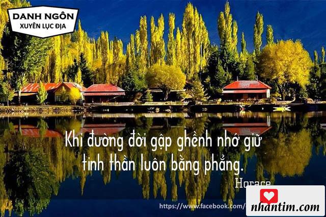 Khi đường đời gập ghềnh nhớ giữ tinh thần luôn bằng phẳng