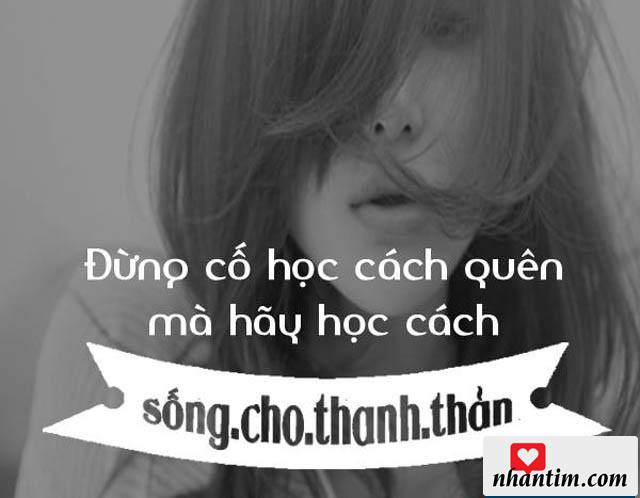 Đừng cố học cách quên mà hãy học cách sống cho thanh thản