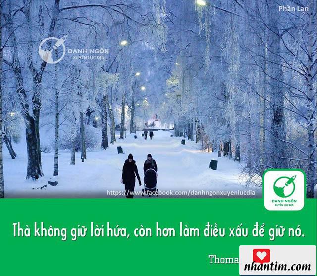 Thà không giữ lời hứa, còn hơn làm điều xấu để giữ nó