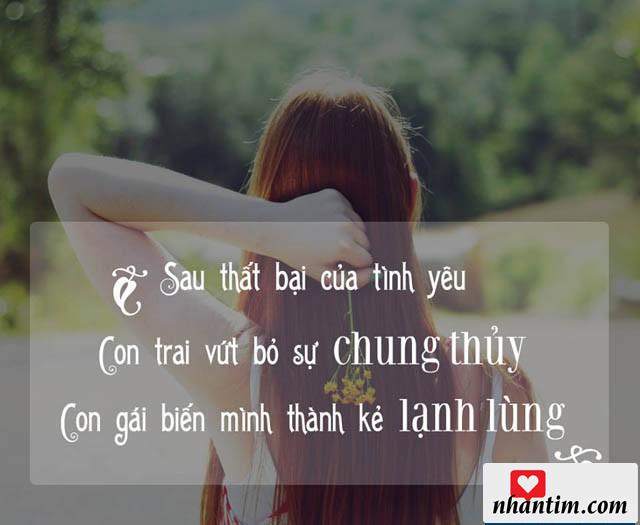 Sau thất bại của tình yêu, con trai vứt bỏ sự chung thủy, con gái biến mình thành kẻ lạnh lùng