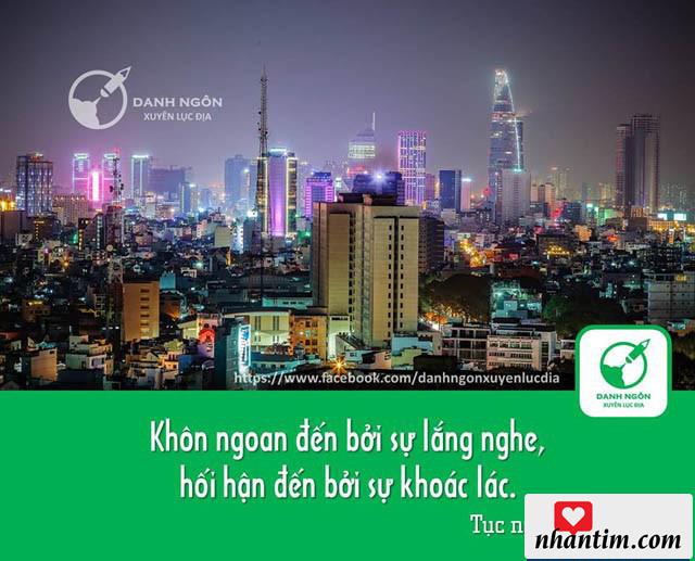 Khôn ngoan đến bởi sự lắng nghe, hối hận đến bởi sự khoác lác