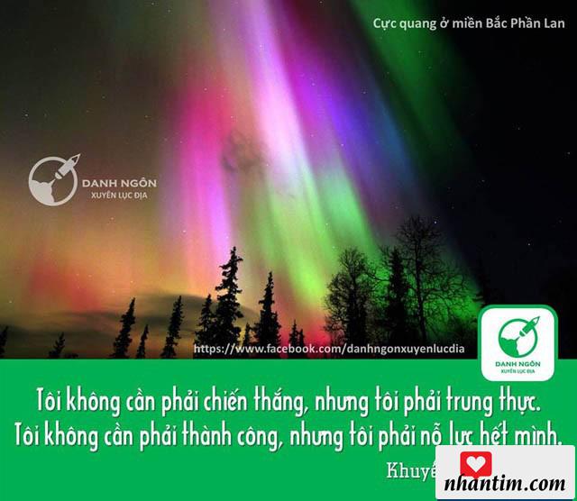 Tôi không cần phải chiến thắng, nhưng tôi phải trung thực. Tôi không cần phải thành công, nhưng tôi phải nỗ lực hết mình