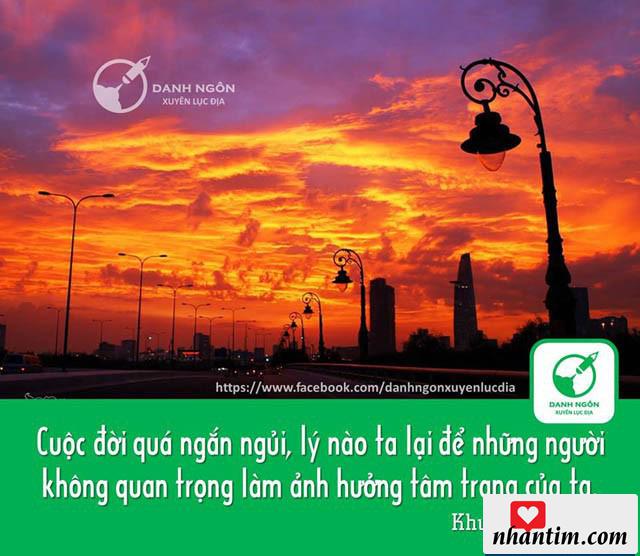 Cuộc đời quá ngắn ngủi, lý nào ta lại để những người không quan trọng làm ảnh hưởng tâm trạng của ta