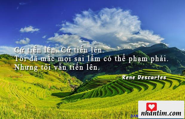 Cứ tiến lên. Cứ tiến lên. Tôi đã mắc mọi sai lầm có thể phạm phải. Nhưng tôi vẫn tiến lên.