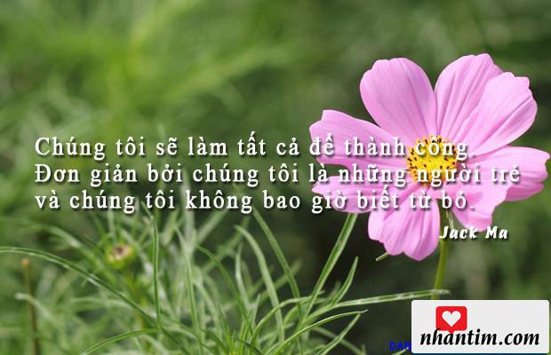 Chúng tôi sẽ làm tất cả để thành công. Đơn giản bởi chúng tôi là những người trẻ và chúng tôi không bao giờ biết từ bỏ.